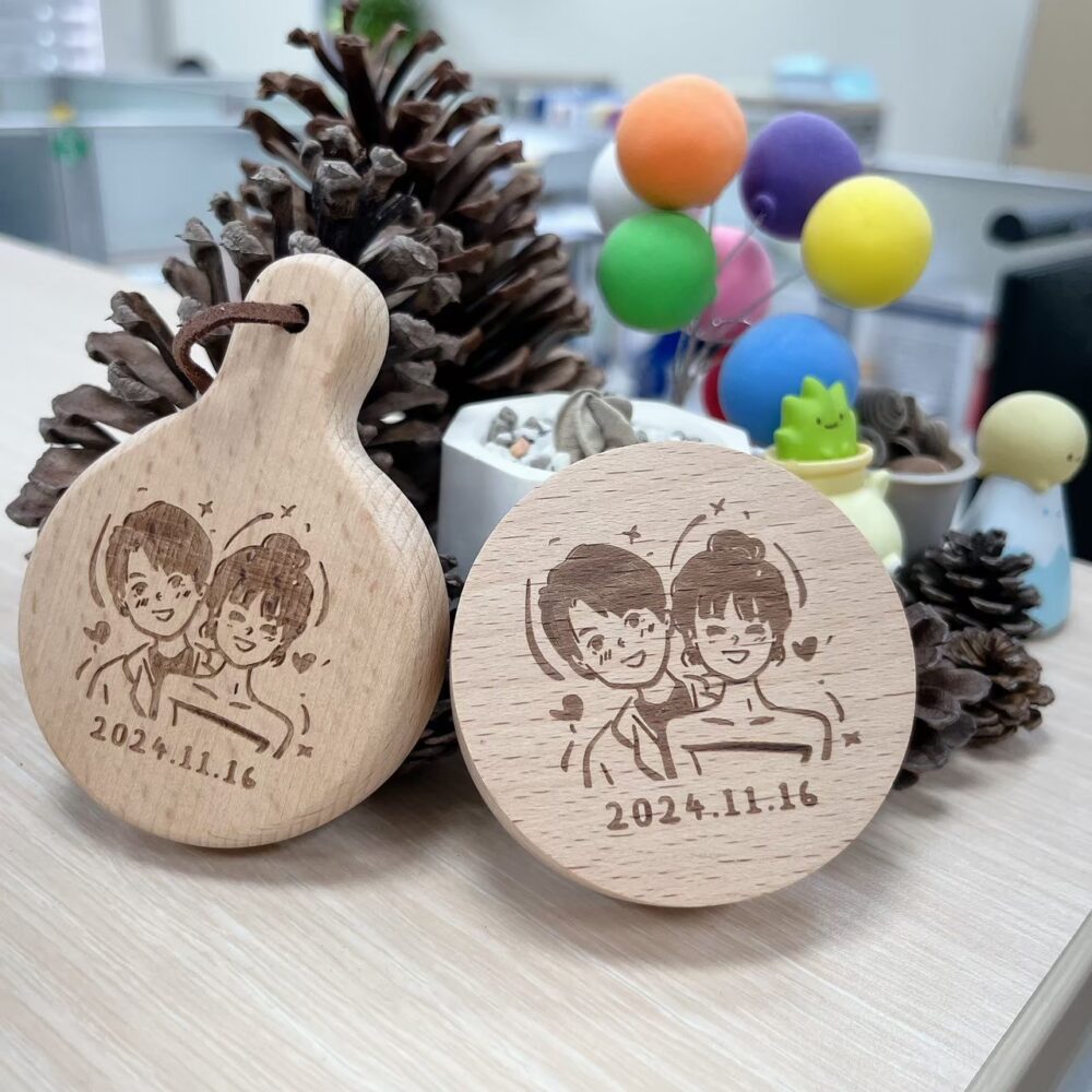 客製化logo冰箱貼磁吸開瓶器 抽獎禮物 婚禮小物 櫸木開瓶器