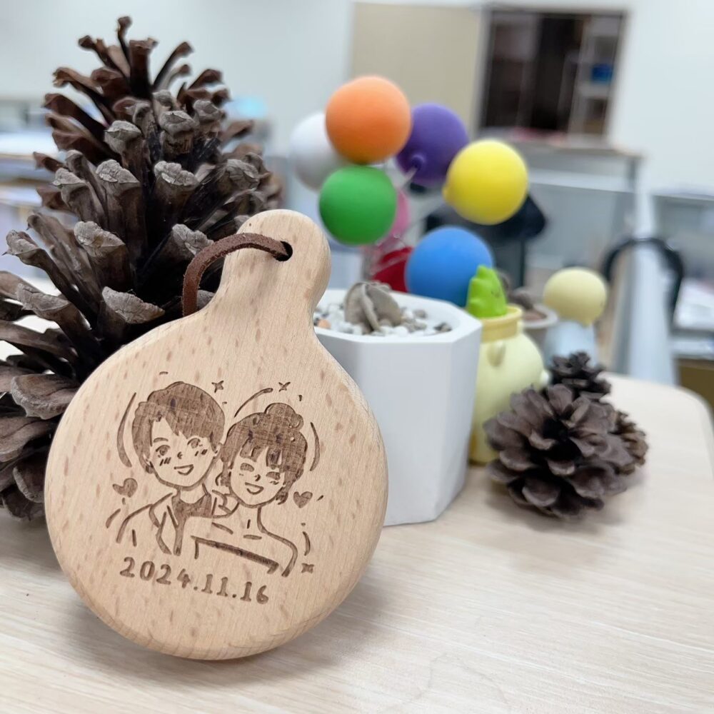客製化logo冰箱貼磁吸開瓶器 抽獎禮物 婚禮小物 櫸木開瓶器