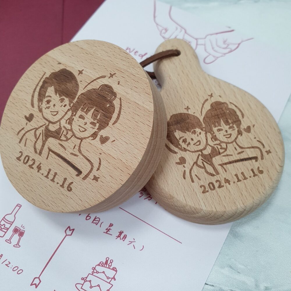 客製化logo冰箱貼磁吸開瓶器 抽獎禮物 婚禮小物 櫸木開瓶器